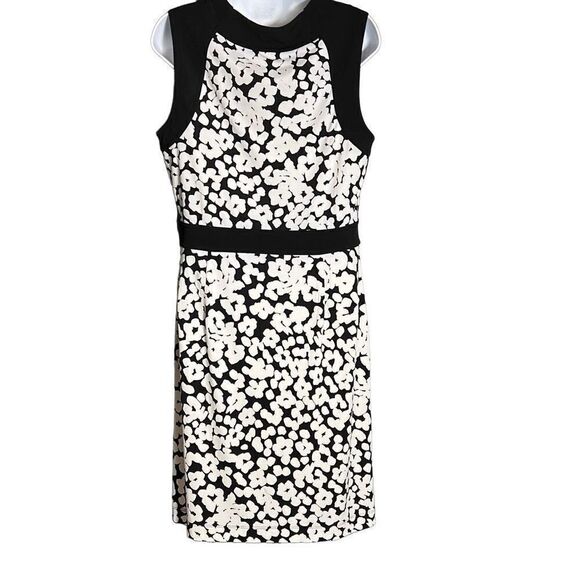 Banana Republic Women's Party Dress Bodycon Patterned Sleeveless Black Size 8 - Picture 1 of 8